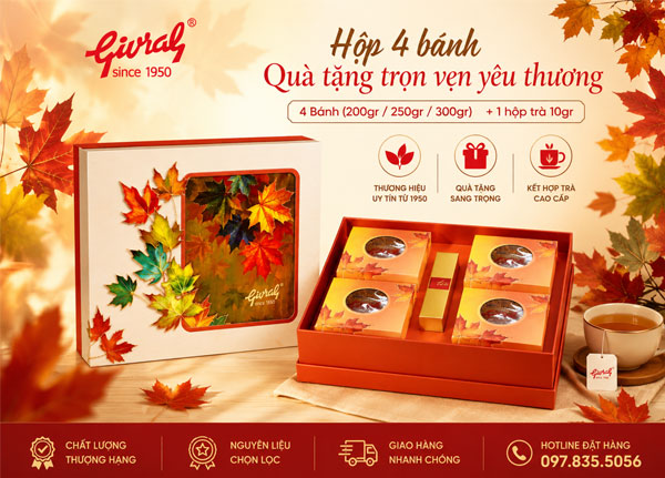 Combo bánh trung thu givral sum vầy 2